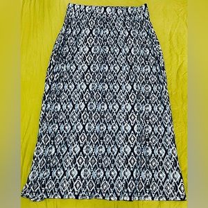 “Terra & Sky” maxi skirt size 14W